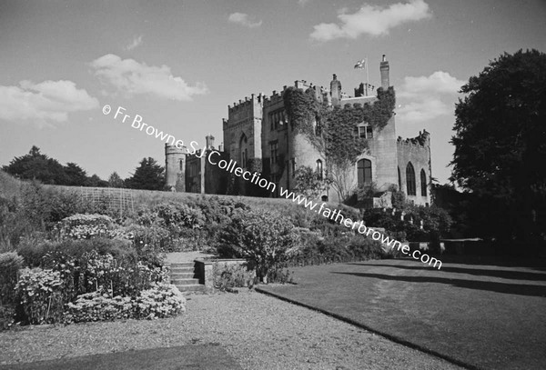 BIRR CASTLE  CASTLE  GARDEN AND LAWN FROM SOUTH WEST